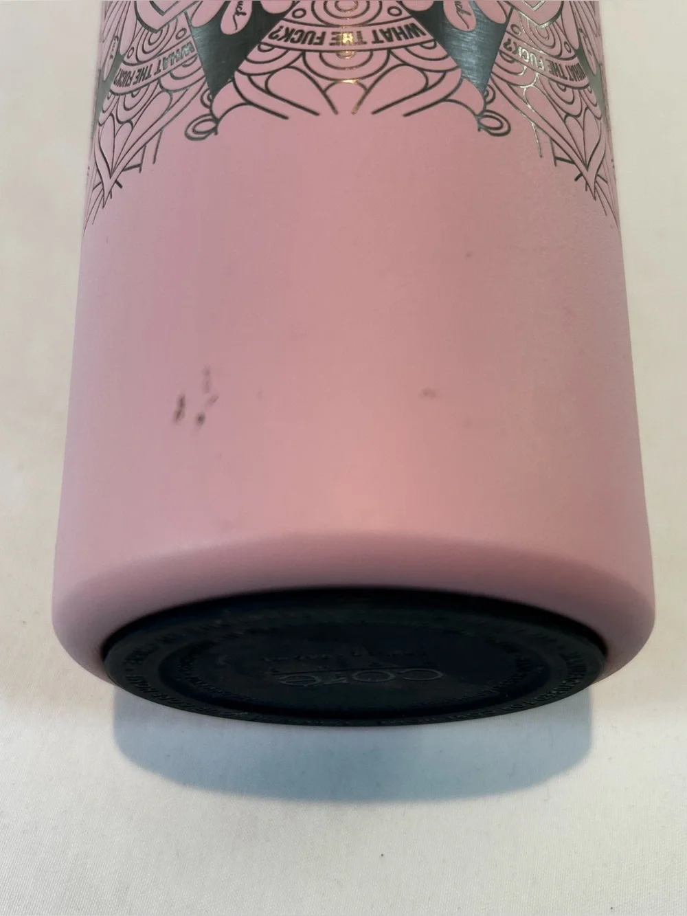 Tal 32 oz Insulated Pink Mandala Tumbler Hidden Swear Words Humor unique
